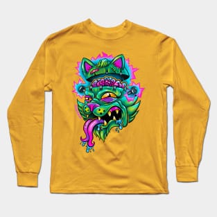 Frankenstein cat Long Sleeve T-Shirt